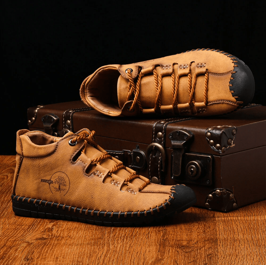 👻Halloween Offer🎃--30% OFF 🎉Men's Stylish Casual Comfy Soft Sole Leather Ankle Boots