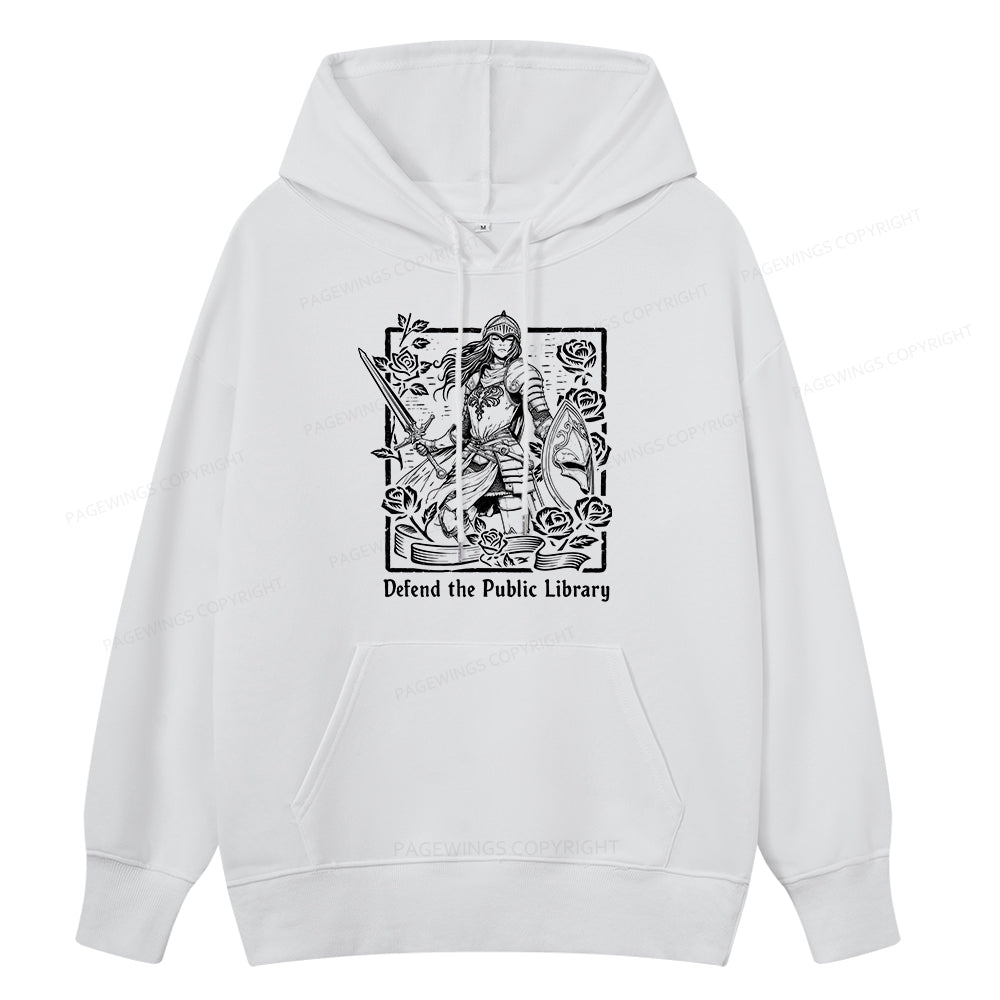 Pagewings Defend The Public Library Unisex Classic Hoodie