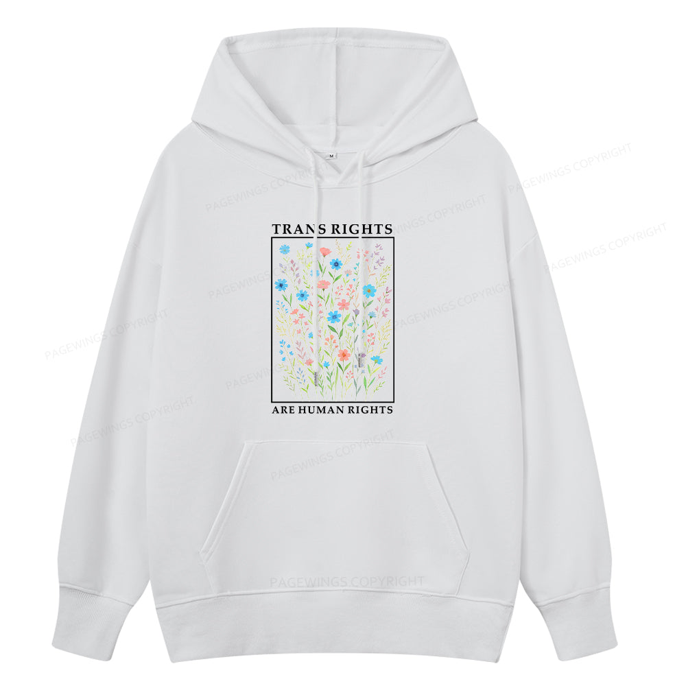 Pagewings Trans Rights Are Human Rights Unisex Classic Hoodie