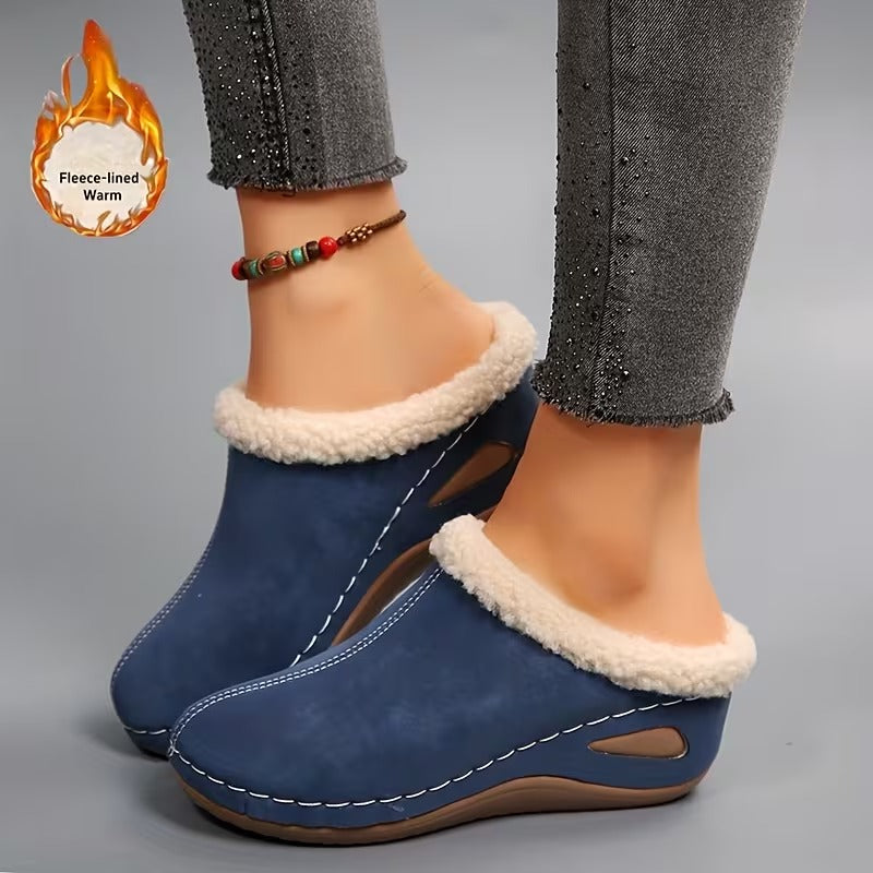 Women's Cozy Fleece Lined Slip-On Loafers