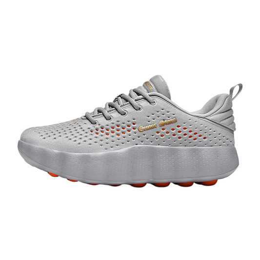 Cemor Stars Air Cushion Walking Sneakers – Lightweight Breathable Comfort Shoes in Gray