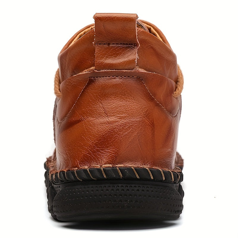 Last Day 50% OFF🔥Men's Hand Stitching Non-Slip Casual Genuine Leather Ankle Chukka Boots
