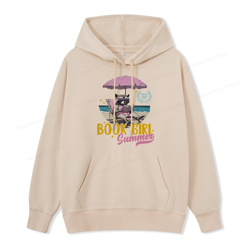 Pagewings Book Girl Summer Unisex Classic Hoodie