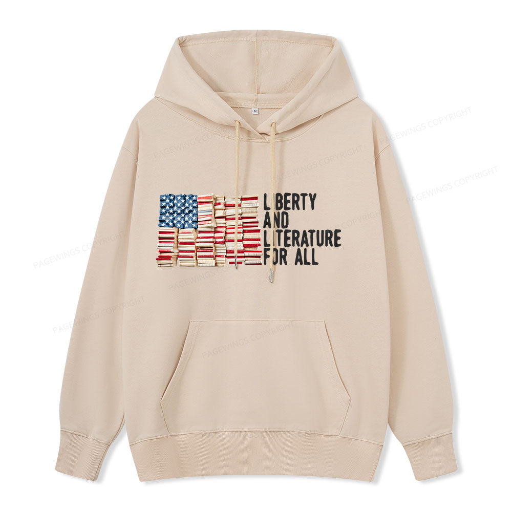 Pagewings Liberty And Literature For All Unisex Classic Hoodie
