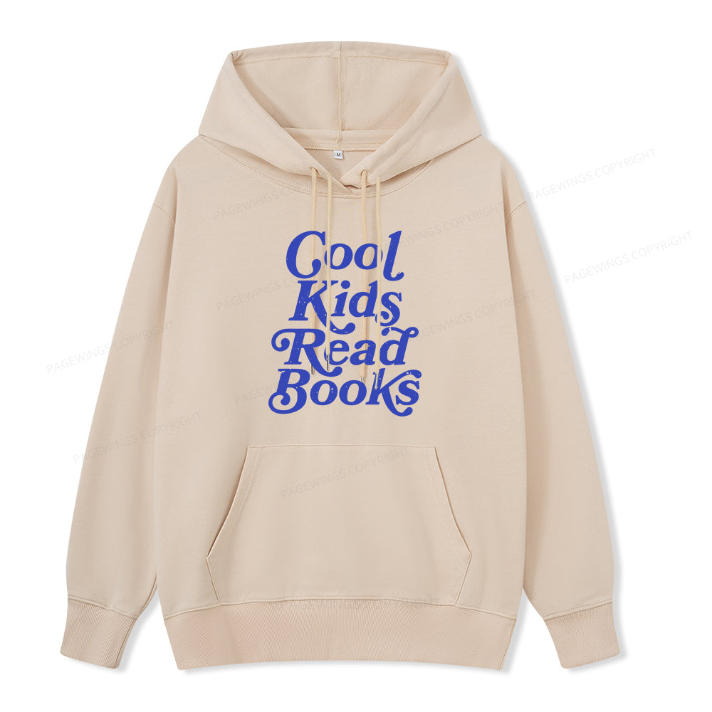 Pagewings Cool Kids Read Books Unisex Classic Hoodie