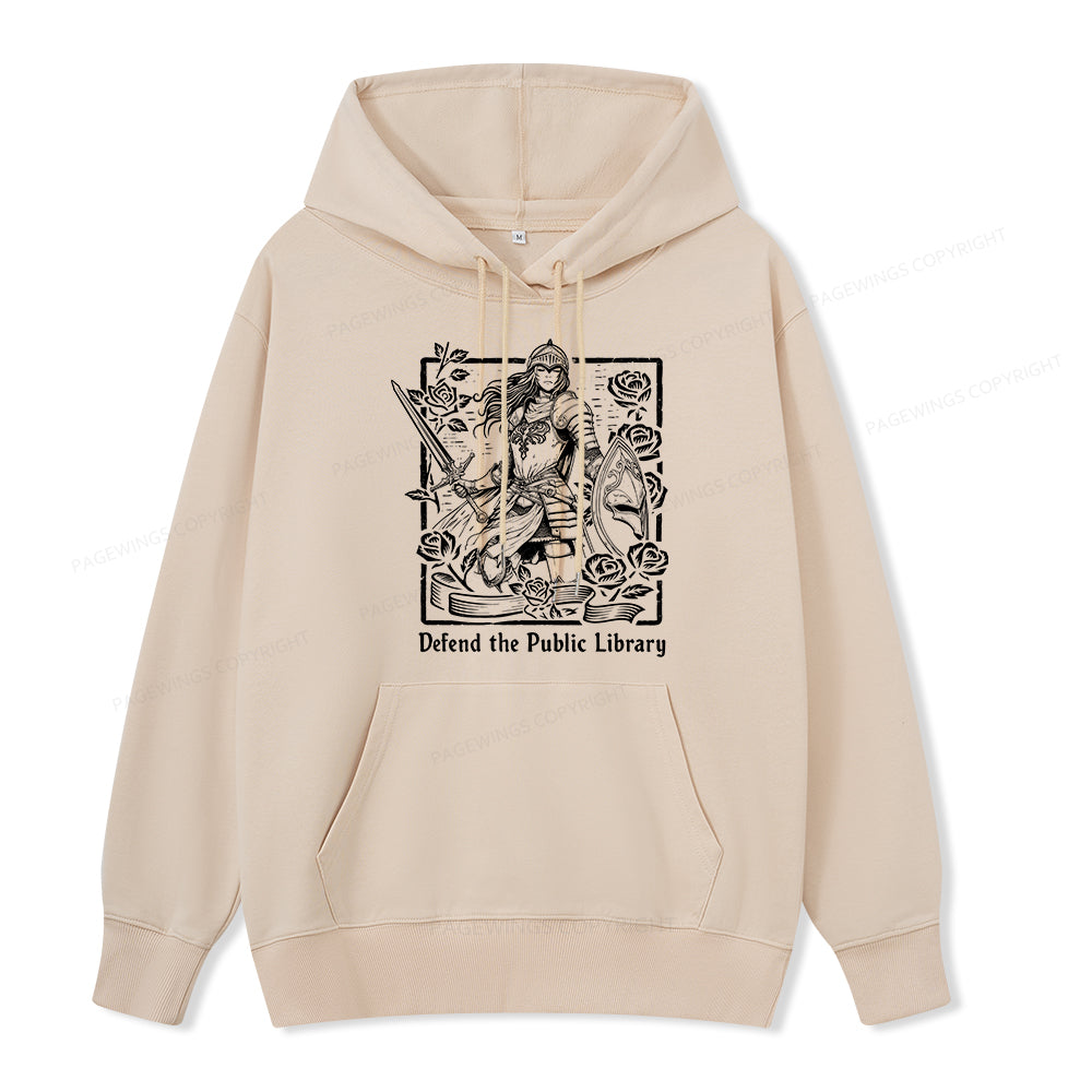 Pagewings Defend The Public Library Unisex Classic Hoodie