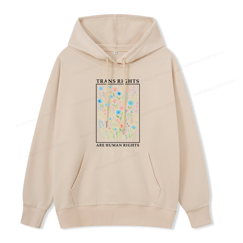 Pagewings Trans Rights Are Human Rights Unisex Classic Hoodie