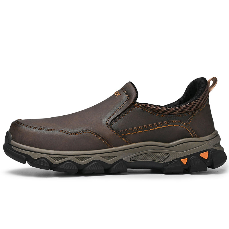 Men's wide-toe, non-slip, hands free slip-ins loafer shoes