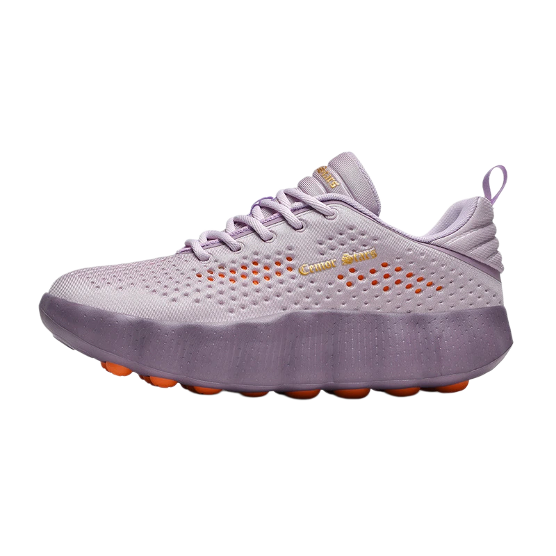 Cemor Stars Air Cushion Walking Sneakers – Breathable Lightweight Casual Shoes in Purple