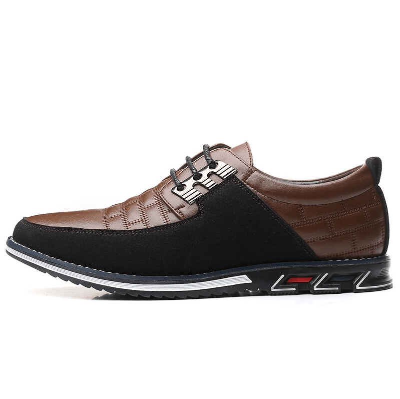 🔥Hot Sale🎁--40% OFF 🎉Men Splicing Non Slip Business Casual Comfortable Leather Oxfords