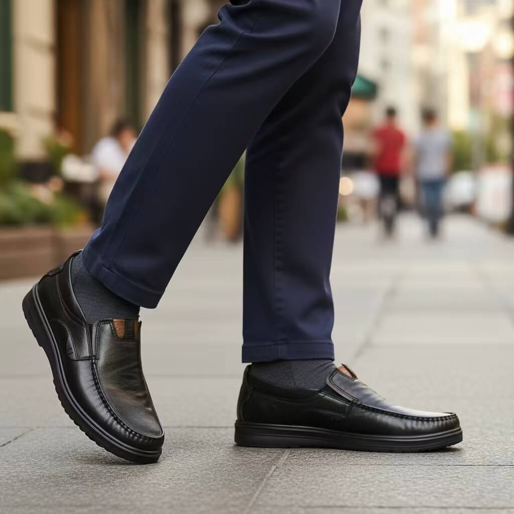 Last Day 50% OFF🔥Men's Premium Leather Lightweight Comfy Casual Slip-on Loafers