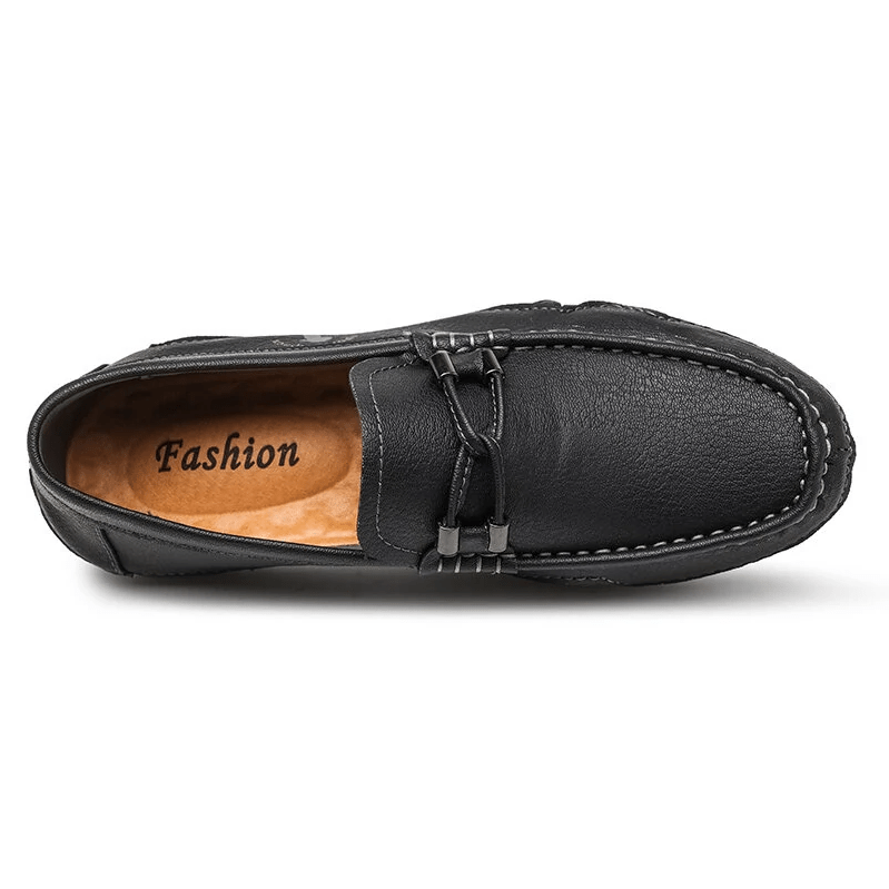 🔥Hot Sale🎁--50% OFF 🎉 Mens Genuine Leather Breathable Soft Sole Casual Slip On Loafers