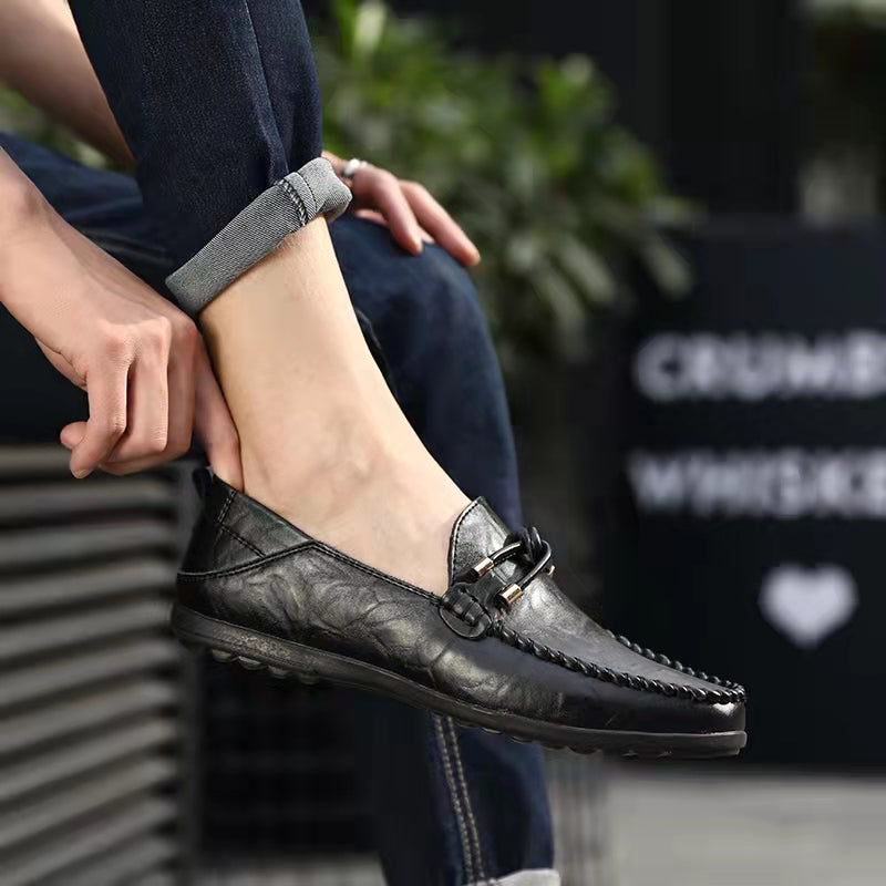 Comfymore™ Genuine Leather Comfy Casual Business Slip On Loafer Moccasins Shoes