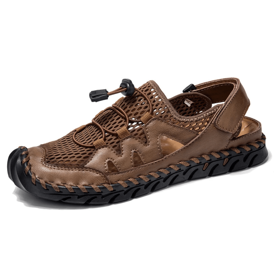 🎉40% OFF NOW🎉Men Genuine Leather Non-slip Mesh Casual Soft Sandals