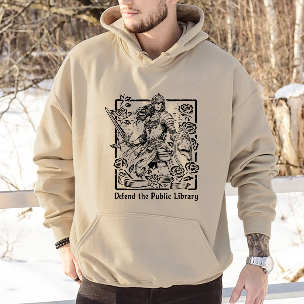 Pagewings Defend The Public Library Unisex Classic Hoodie