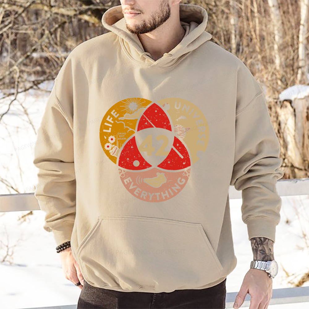 Pagewings 42 The Answer To Life The Universe And Everything Unisex Classic Hoodie