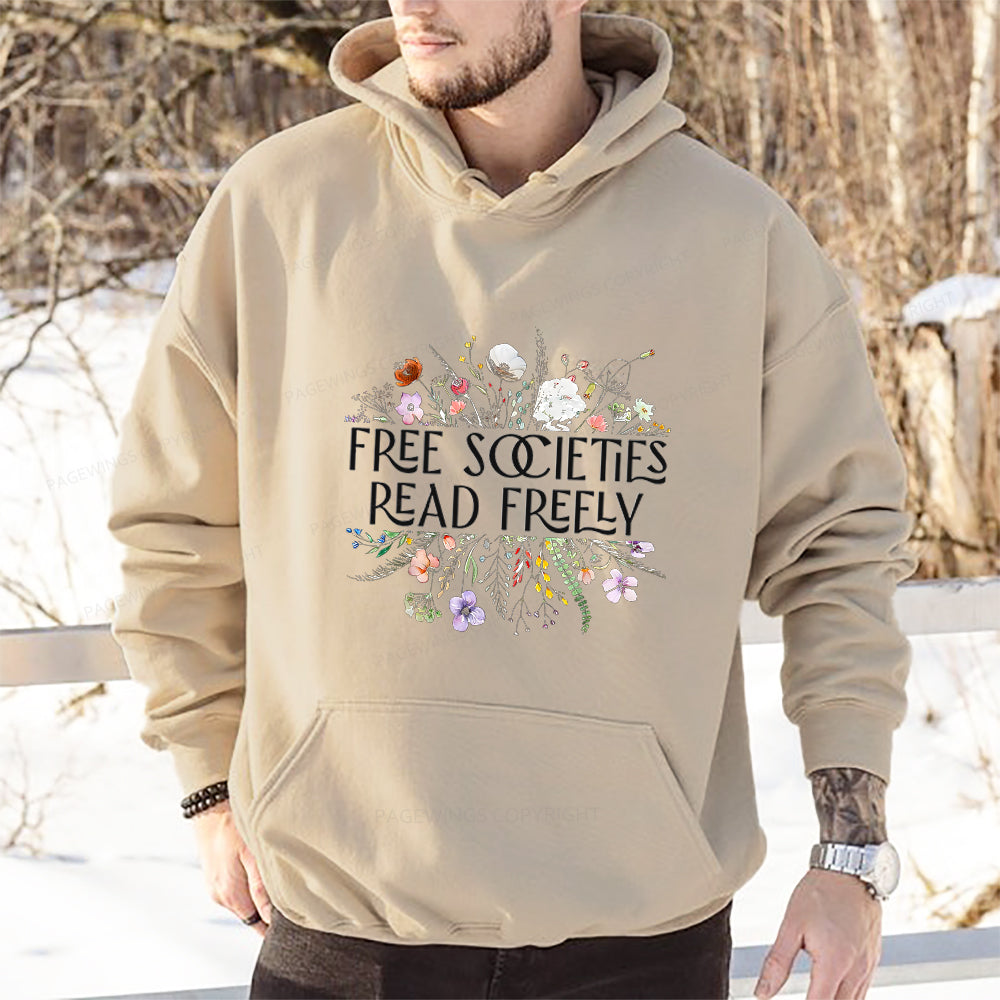 Pagewings Free Societies Read Freely Unisex Classic Hoodie