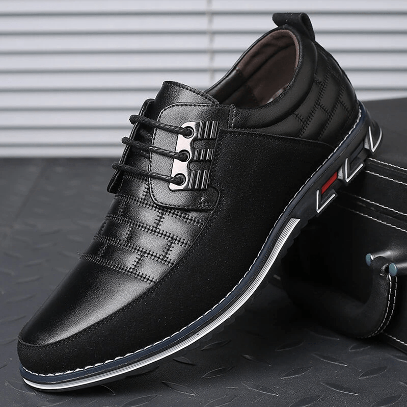 🔥Hot Sale🎁--40% OFF 🎉Men Splicing Non Slip Business Casual Comfortable Leather Oxfords
