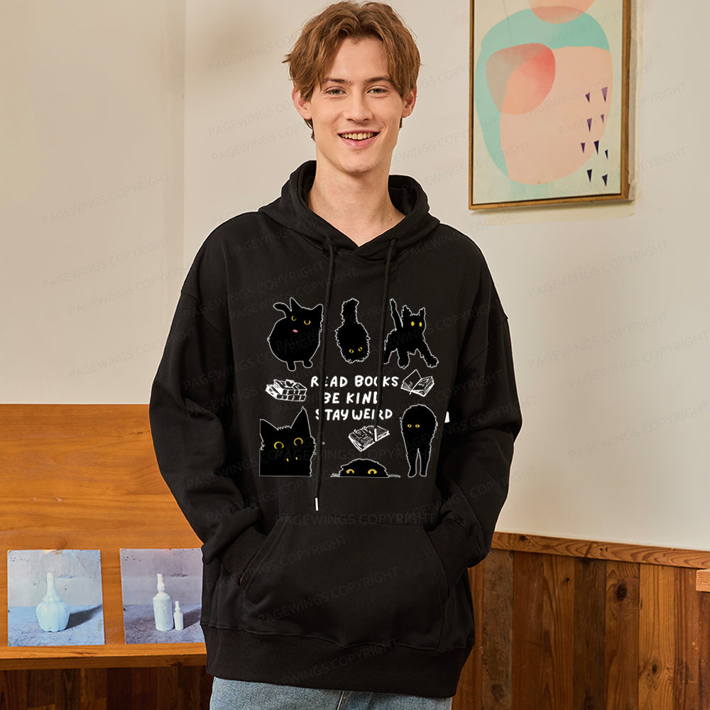 Pagewings Read Books Be Kind Stay Weird Unisex Classic Hoodie