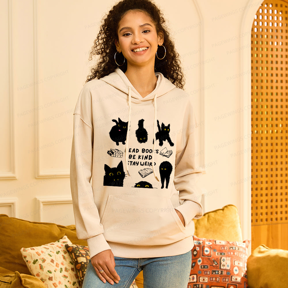 Pagewings Read Books Be Kind Stay Weird Unisex Classic Hoodie