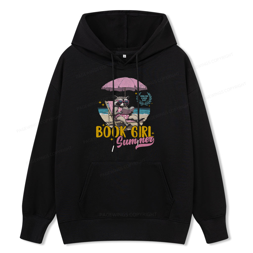 Pagewings Book Girl Summer Unisex Classic Hoodie