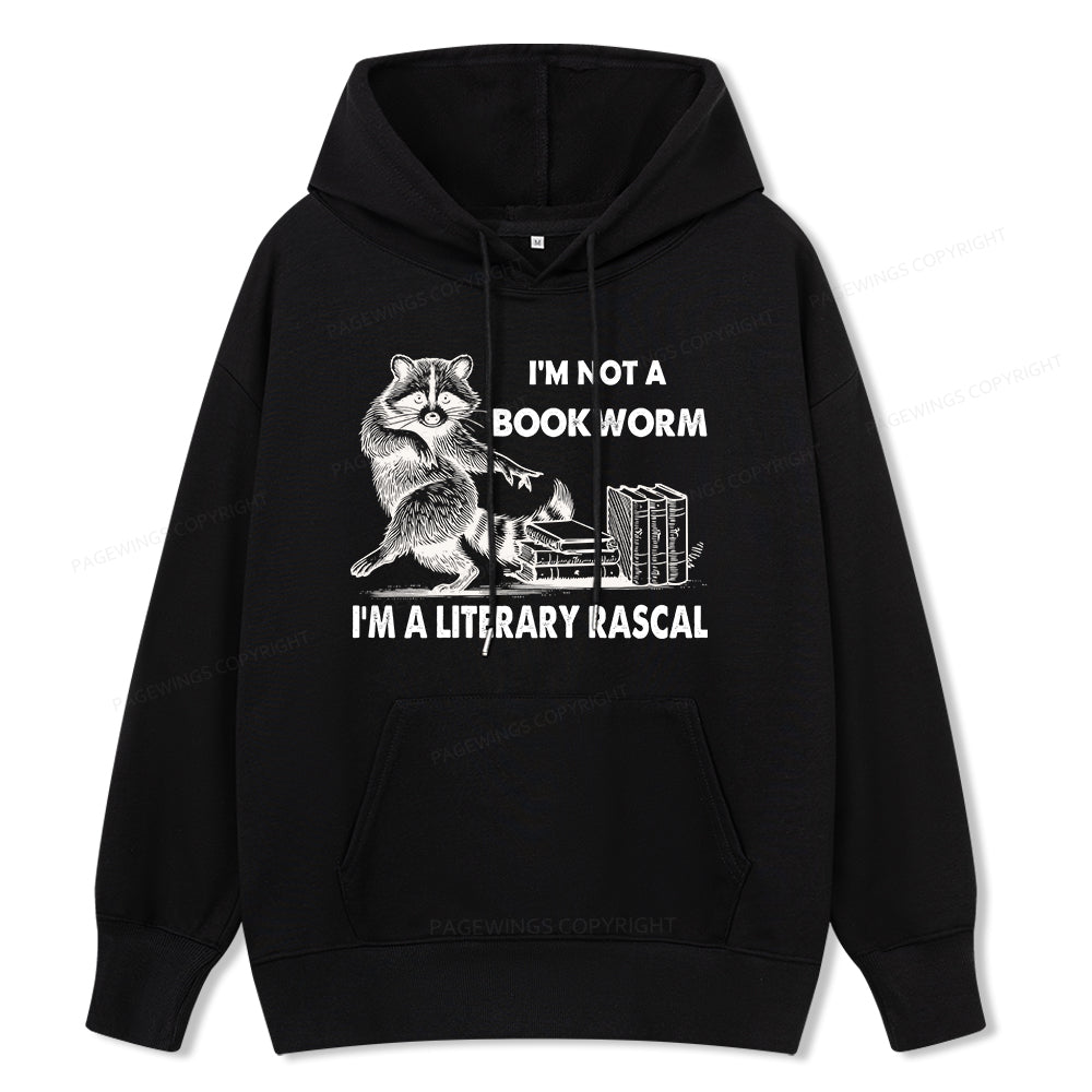 Pagewings I'm Not A Bookworm I'm A Literary Rascal Unisex Classic Hoodie