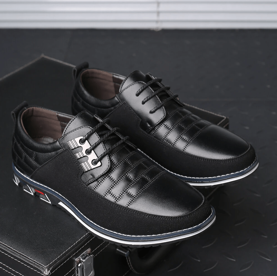 🔥Hot Sale🎁--40% OFF 🎉Men Splicing Non Slip Business Casual Comfortable Leather Oxfords