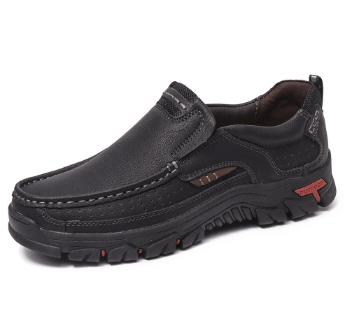 🔥Hot Sale🎁--50% OFF 🎉 Men's Casual Non-Slip Comfy Breathable Leather Slip On Lofers