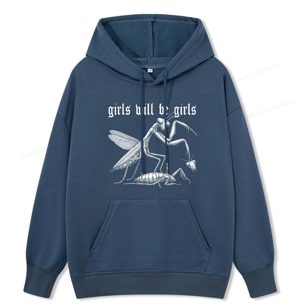 Pagewings Girls Will Be Girls Unisex Classic Hoodie