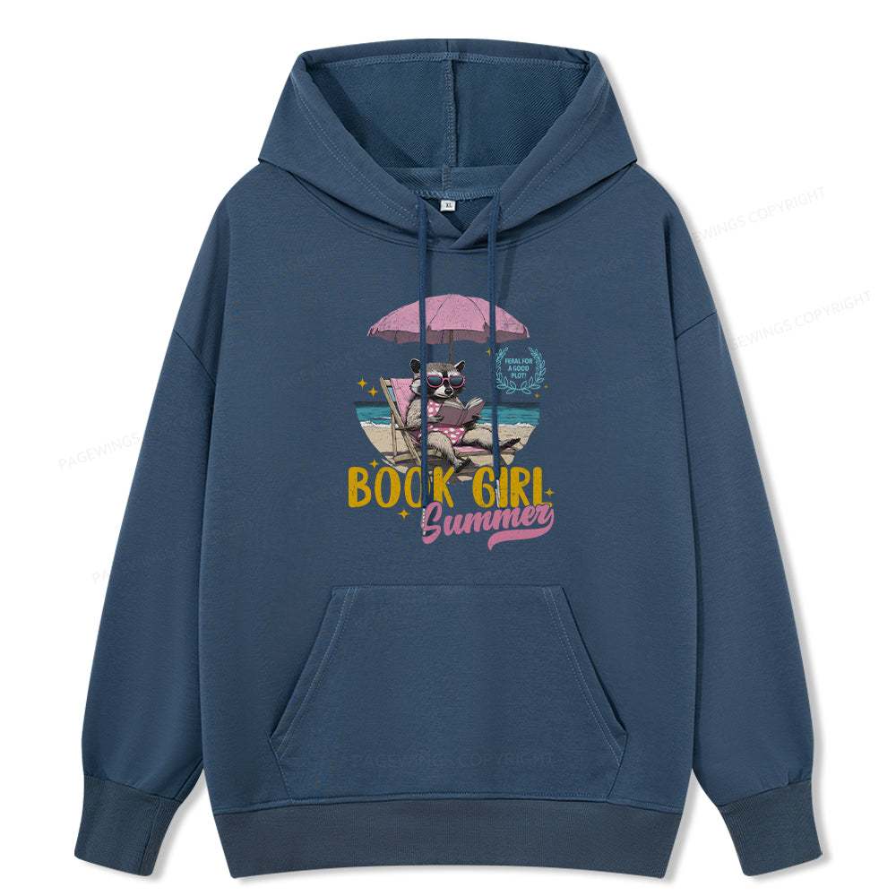 Pagewings Book Girl Summer Unisex Classic Hoodie