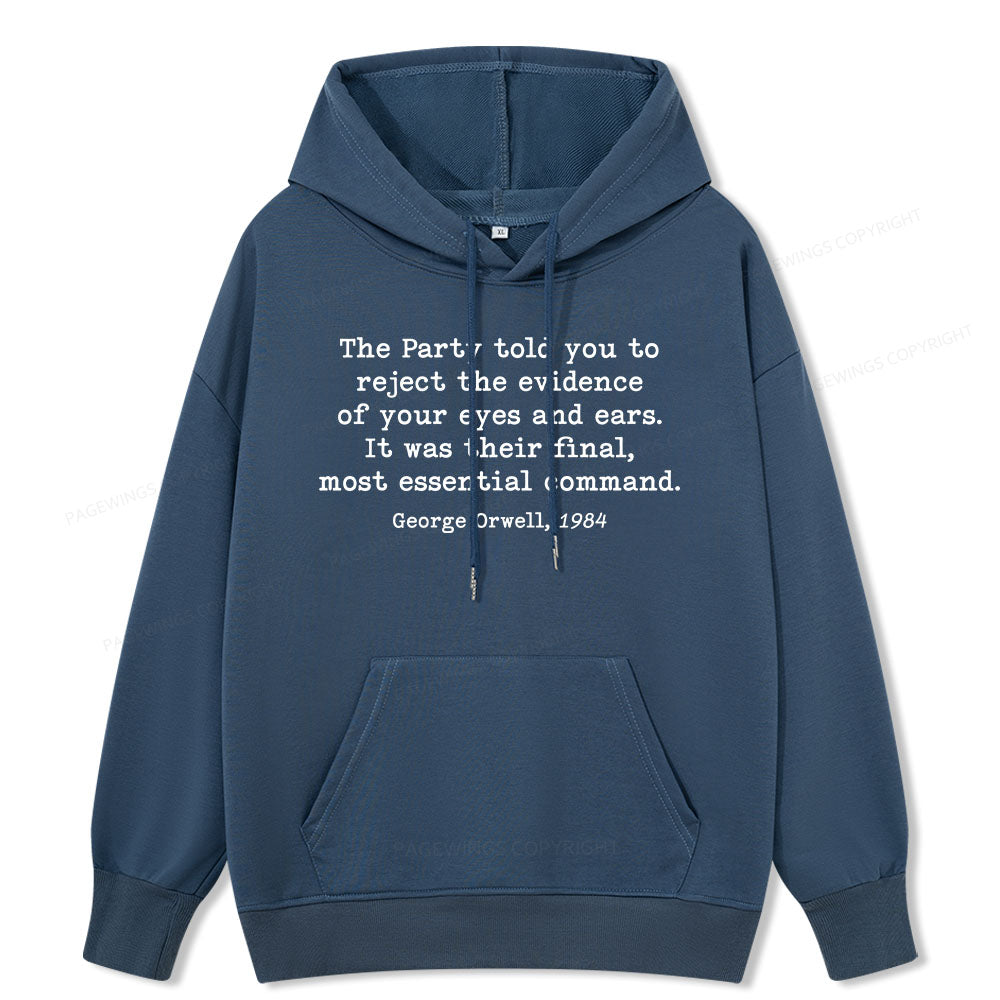 Pagewings It Was Their Final Most Essential Command Unisex Classic Hoodie