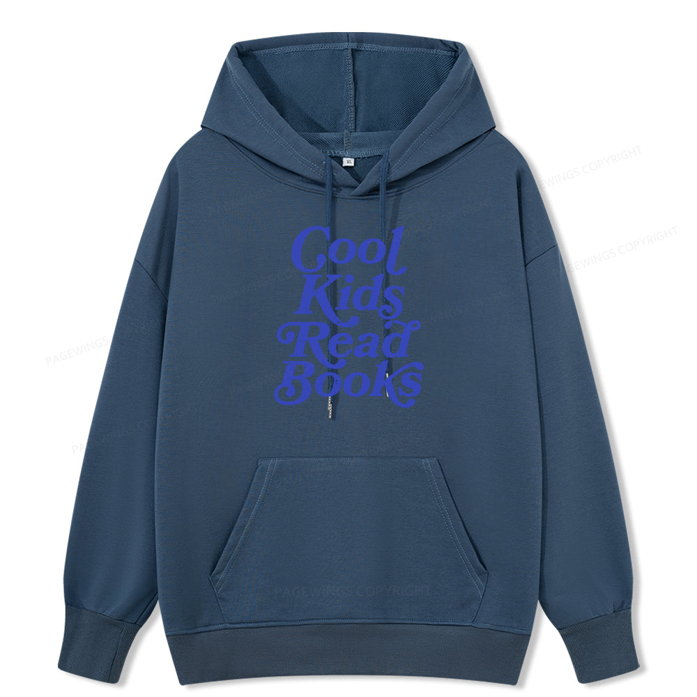 Pagewings Cool Kids Read Books Unisex Classic Hoodie