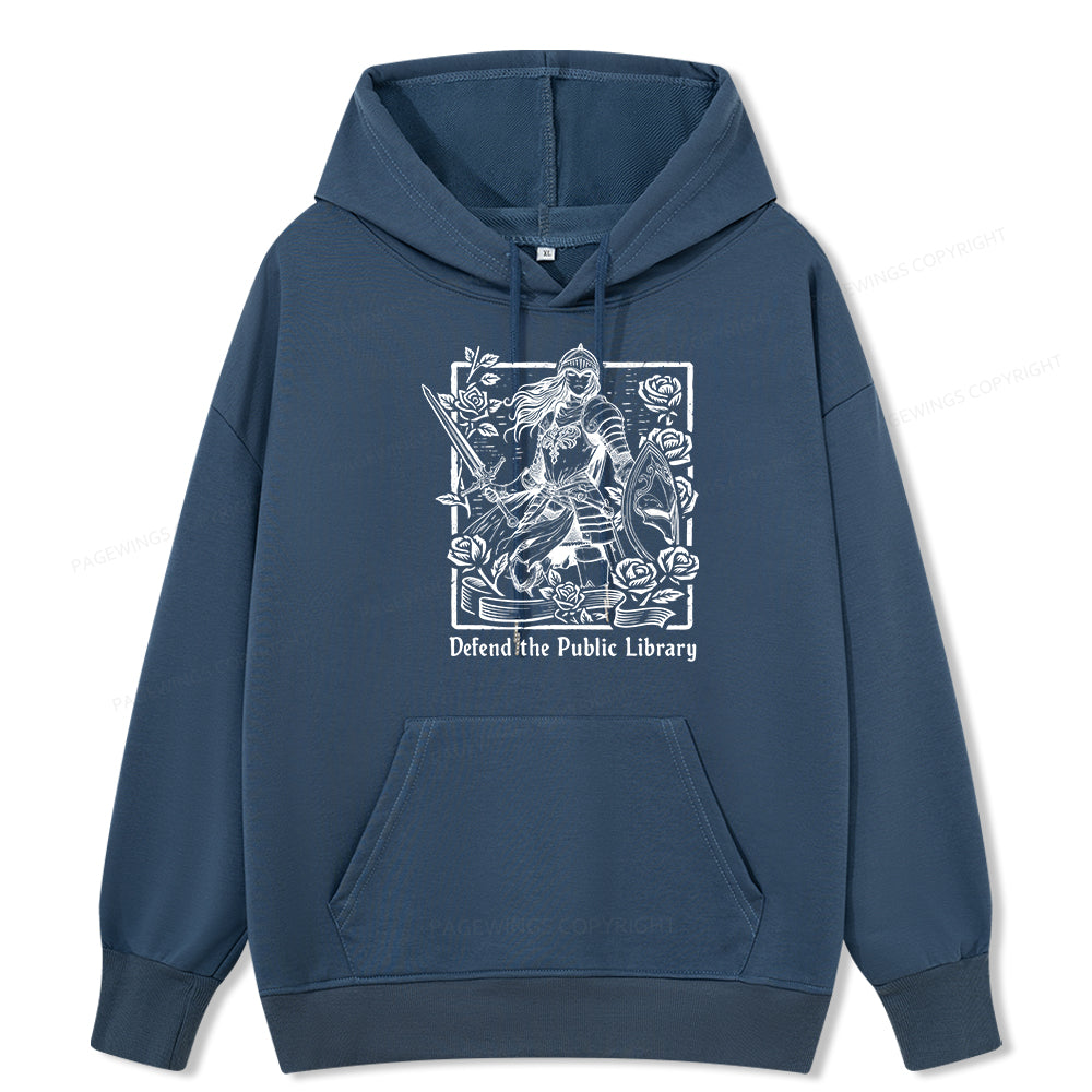 Pagewings Defend The Public Library Unisex Classic Hoodie