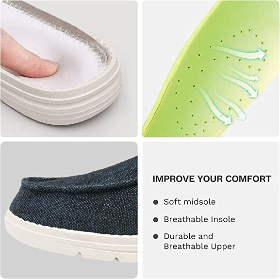 Comfymore® Mens Casual Slip On Loafers Lightweight Comfortable Soft Sole Walking Shoes
