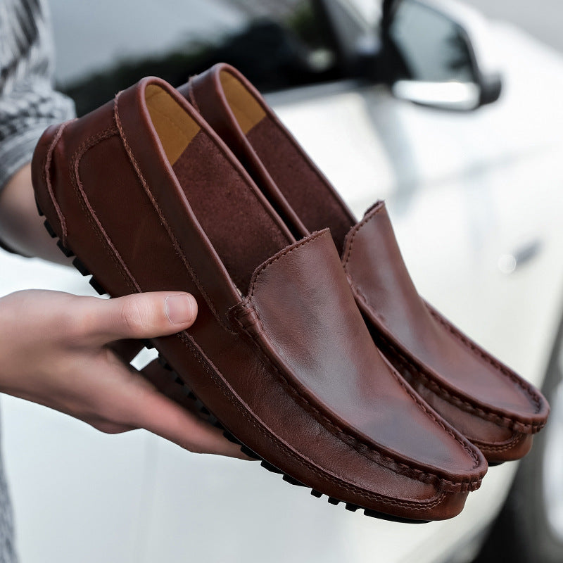Comfymore™ Men's Genuine Leather Casual Business Driving Slip-On Loafers