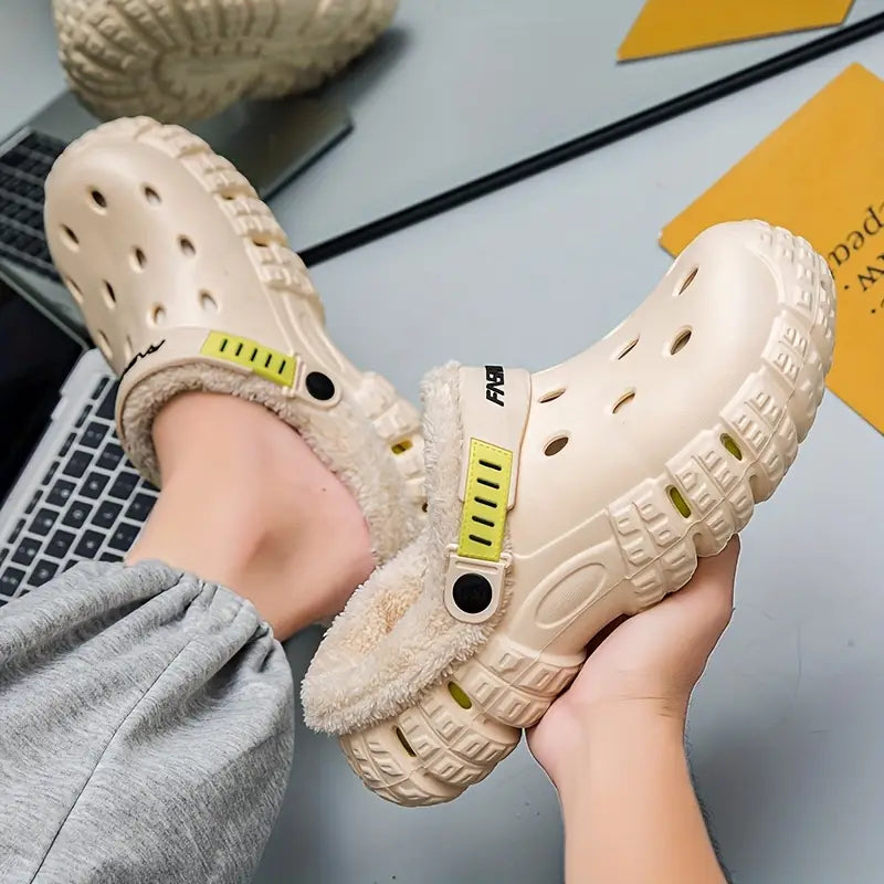 Men's & Women's Warm Indoor/Outdoor Slippers with Soft Fleece Lining