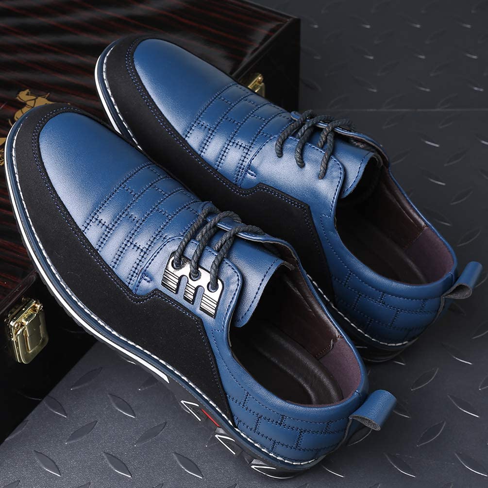 🔥Hot Sale🎁--40% OFF 🎉Men Splicing Non Slip Business Casual Comfortable Leather Oxfords