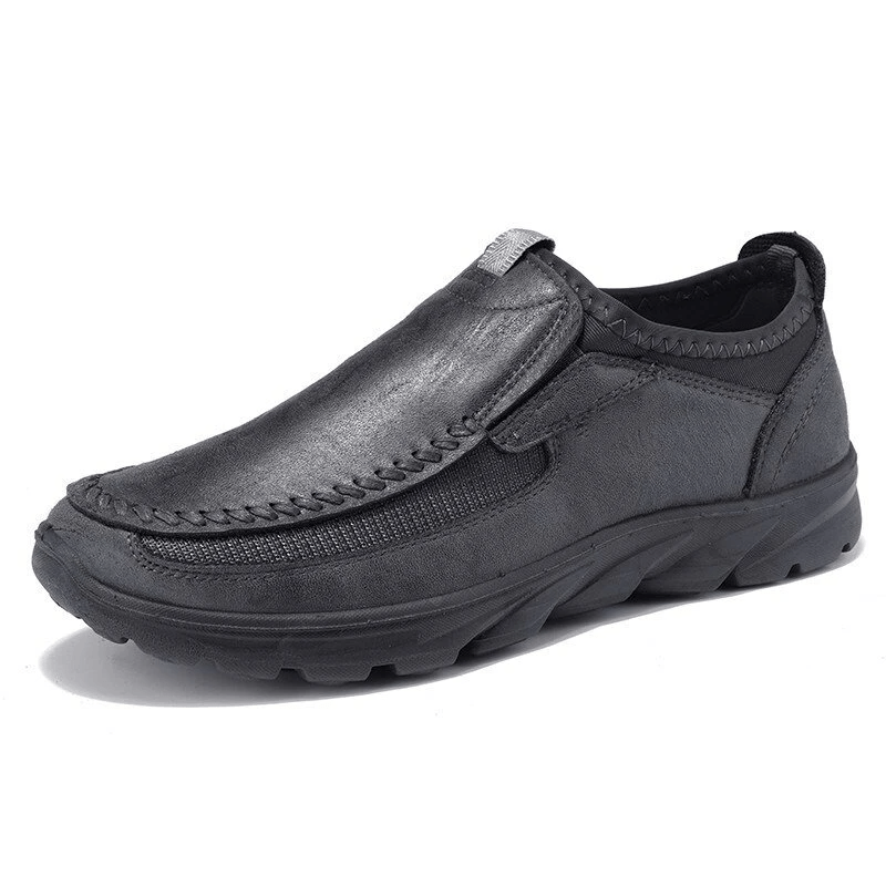 🔥Hot Sale🎁--50% OFF🎉Mens Waterproof Soft Sole Sneakers Slip On Leather Loafers