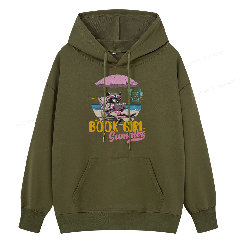Pagewings Book Girl Summer Unisex Classic Hoodie