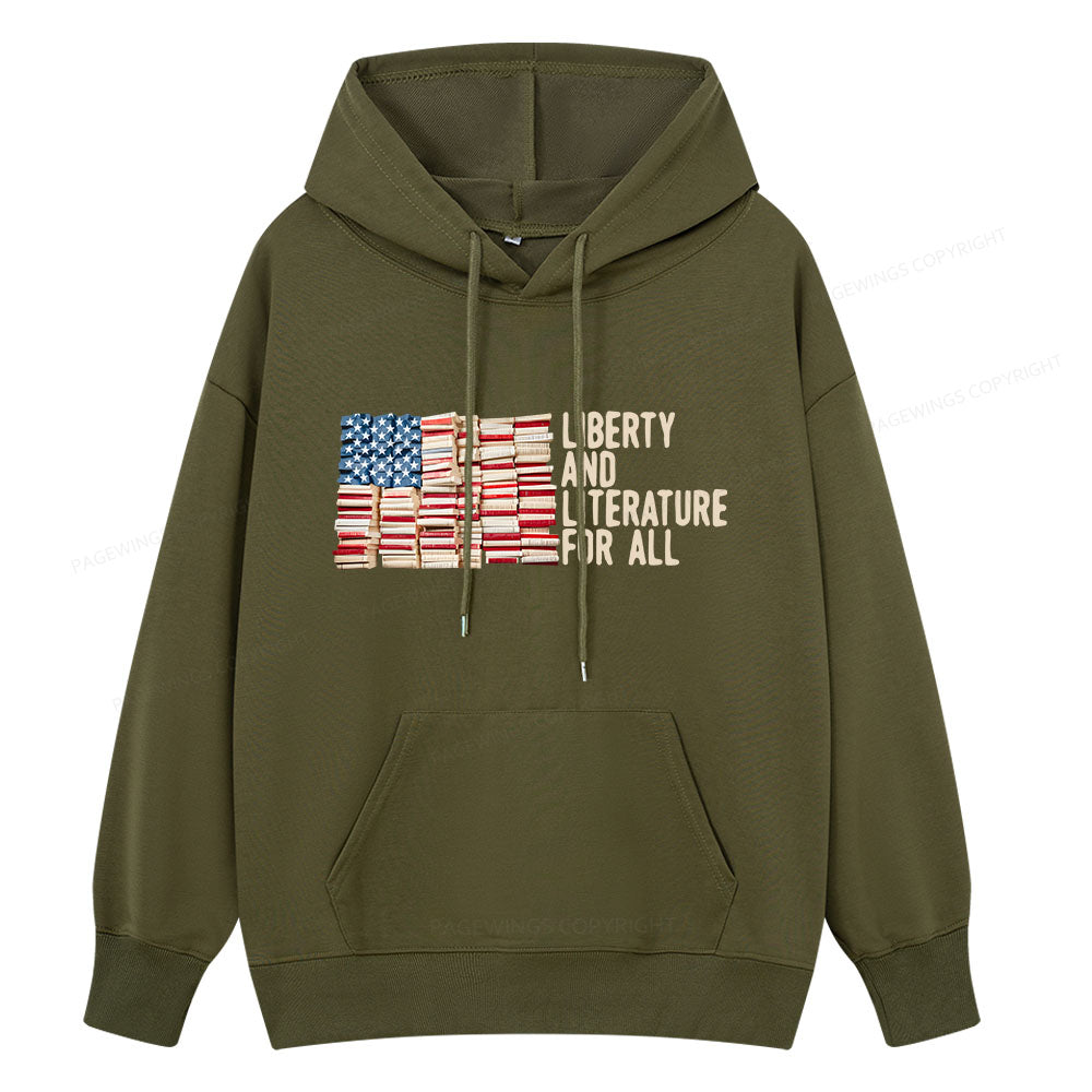 Pagewings Liberty And Literature For All Unisex Classic Hoodie