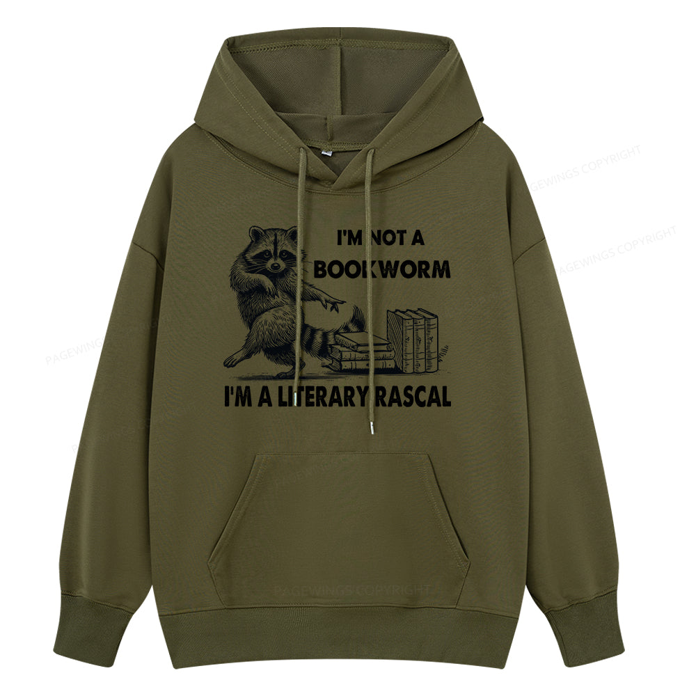 Pagewings I'm Not A Bookworm I'm A Literary Rascal Unisex Classic Hoodie