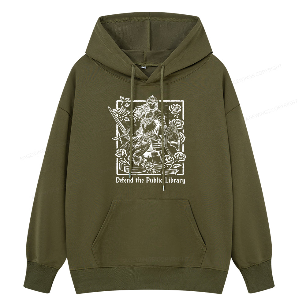 Pagewings Defend The Public Library Unisex Classic Hoodie
