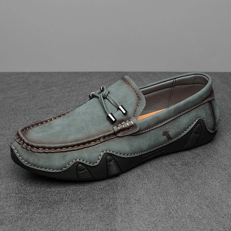🔥Hot Sale🎁--50% OFF 🎉 Mens Genuine Leather Breathable Soft Sole Casual Slip On Loafers
