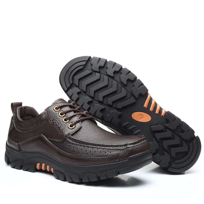 Christmas Sale⛄--40% OFF 🎁Mens Waterproof Non Slip Soft Sole Casual Genuine Leather Oxfords