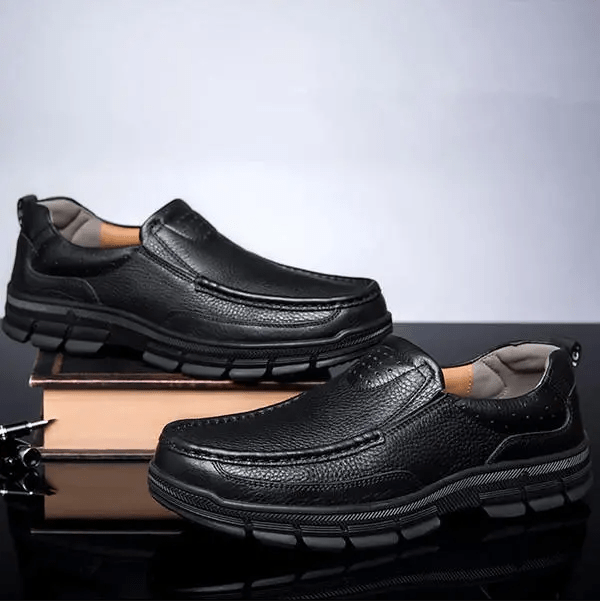 🔥Hot Sale🎁--35% OFF 🎉 Mens Comfy Soft Bottom Genuine Leather Slip On Loafers