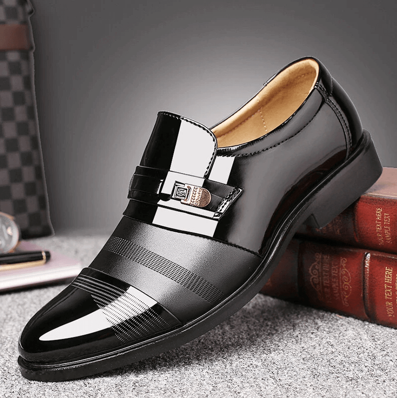 40% OFF Now 🎁Mens Comfortable Leather Business Lace Up Formal Slip On Penny Loafers