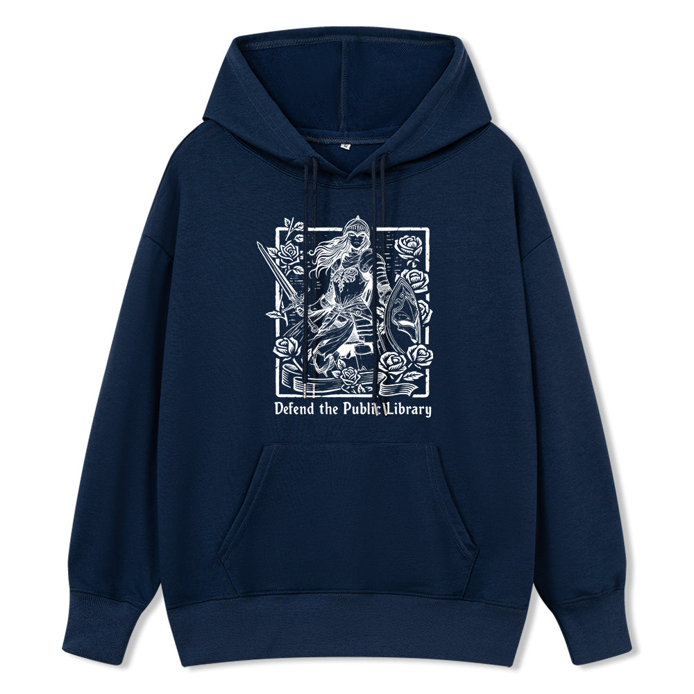 Pagewings Defend The Public Library Unisex Classic Hoodie