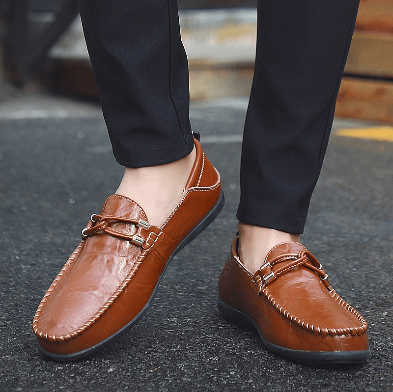 Comfymore™ Genuine Leather Comfy Casual Business Slip On Loafer Moccasins Shoes