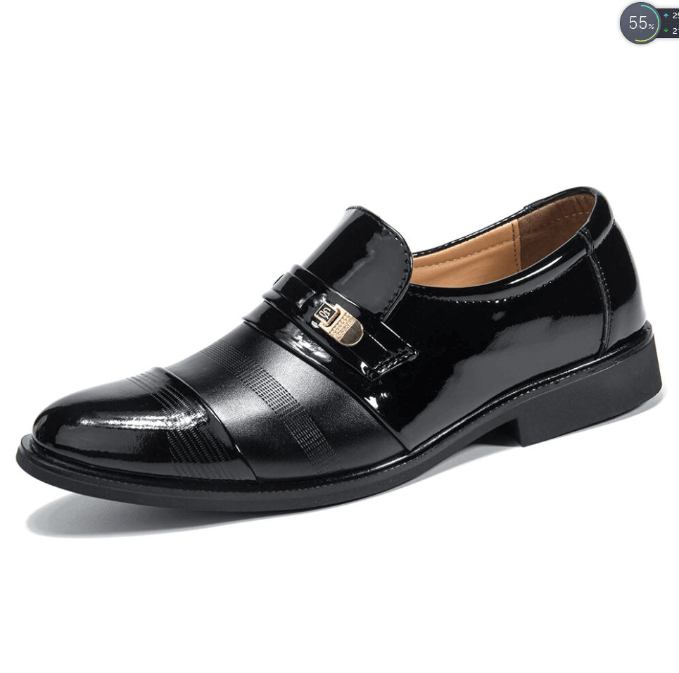 40% OFF Now 🎁Mens Comfortable Leather Business Lace Up Formal Slip On Penny Loafers