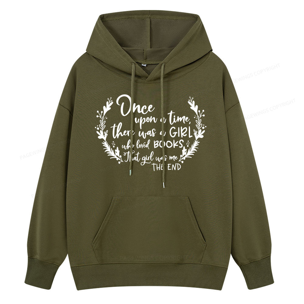 Pagewings There Was A Girl Who Loved Books Unisex Classic Hoodie